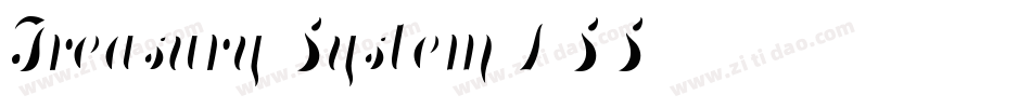 Treasury System DSS字体转换
